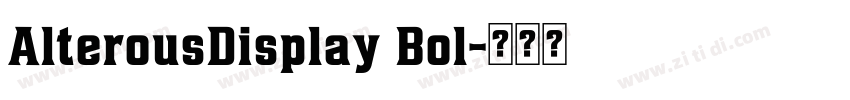 AlterousDisplay Bol字体转换